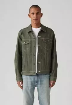 Джинсовая куртка THE TRUCKER JACKET Levi's, оливковый