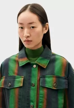 Джинсовая куртка Thinking Mu, зеленый