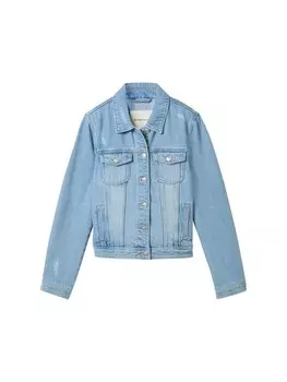 Джинсовая куртка TOM TAILOR Between-Season Jacket, синий деним