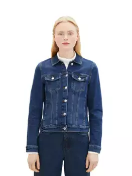 Джинсовая куртка TOM TAILOR классического кроя, эластичная Tom Tailor Denim, цвет Used Mid Stone Blue Denim