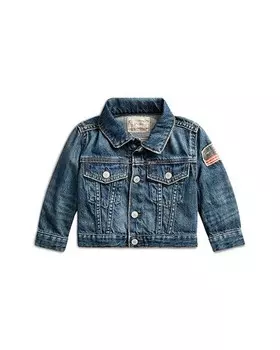 Джинсовая куртка Trucker для мальчиков – для малышей Ralph Lauren, цвет Blue