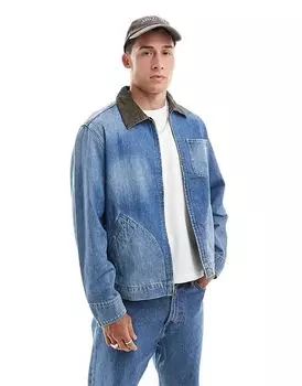 Джинсовая куртка Trucket на молнии с застежкой-молнией светло-голубого цвета Levi's