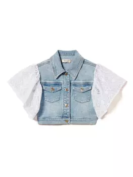 Джинсовая куртка TWINSET Kids, синий