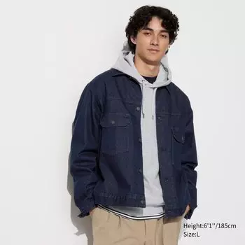 Джинсовая куртка UNIQLO Unisex, 68 синий