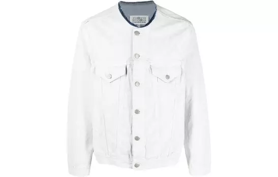 Джинсовая куртка унисекс белая Maison Margiela, белый