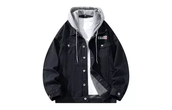 Джинсовая куртка унисекс BOBBY ABLEY, Черный (входит в футболку)