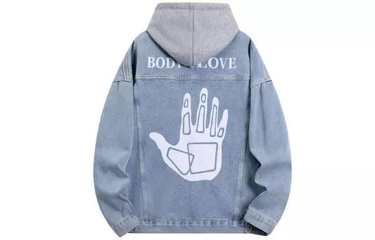 Джинсовая куртка унисекс Body Glove, цвет Blue Hooded