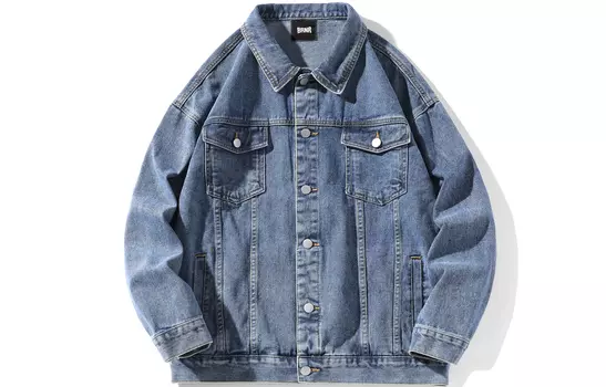 Джинсовая куртка унисекс Brnr, Голубой(80078)