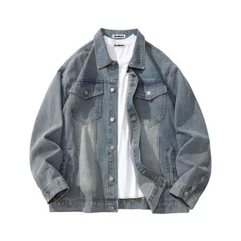 Джинсовая куртка унисекс BRUMAIRE, Blue Coat+White Sweatshirt