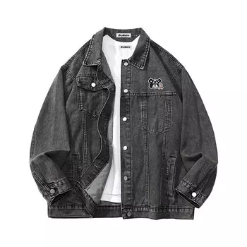 Джинсовая куртка унисекс BRUMAIRE, Gray Top+White Sweatshirt