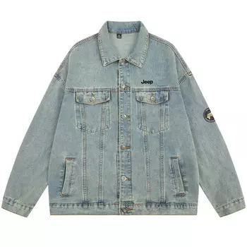 Джинсовая куртка унисекс Jeep, цвет Denim Blue