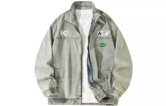 Джинсовая куртка унисекс Kawasaki, цвет Vintage Blue