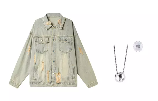 Джинсовая куртка унисекс LEMANISM, Черный