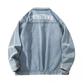 Джинсовая куртка унисекс LIVINGTOWN, Черный