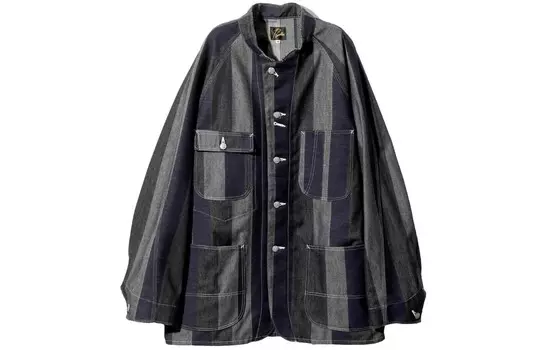 Джинсовая куртка унисекс серый Needles