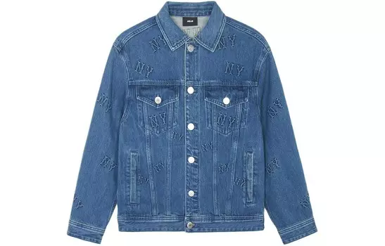 Джинсовая куртка унисекс синий Mlb