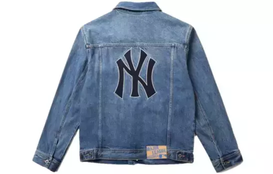 Джинсовая куртка унисекс синий Mlb