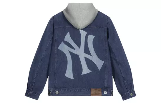Джинсовая куртка унисекс синий Mlb