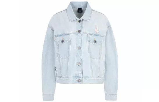 Джинсовая куртка унисекс синий Mlb