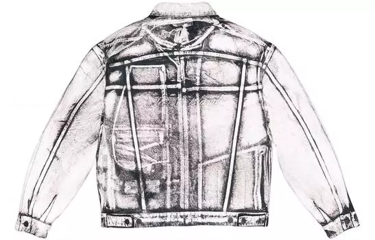 Джинсовая куртка унисекс Supreme, серый