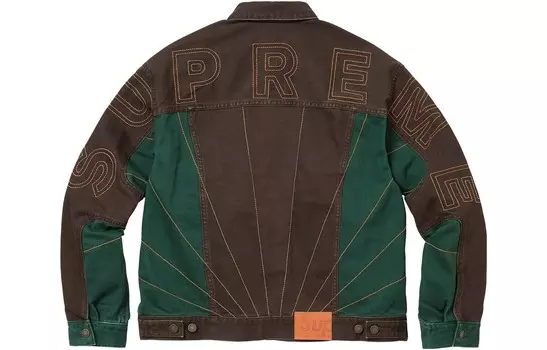 Джинсовая куртка унисекс Supreme, цвет Brown/Brown