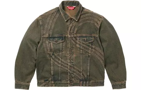 Джинсовая куртка унисекс Supreme, цвет Washed Blue