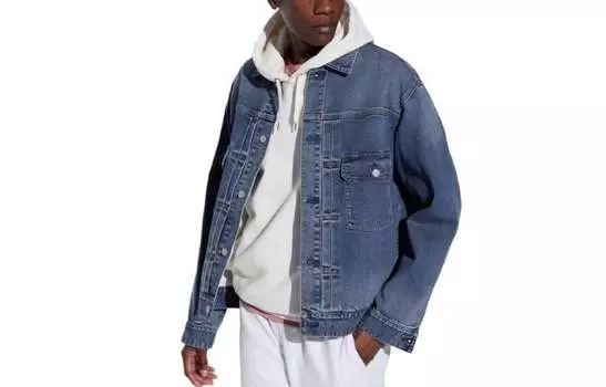 Джинсовая куртка UNIQLO Unisex, 64 синий