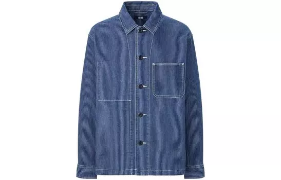 Джинсовая куртка унисекс UNIQLO, 66 синий