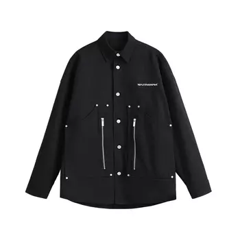 Джинсовая куртка унисекс WAITINGWAVE, Черный