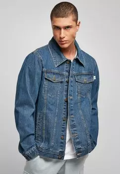 Джинсовая куртка Urban Classics, цвет Mid Indigo Washed