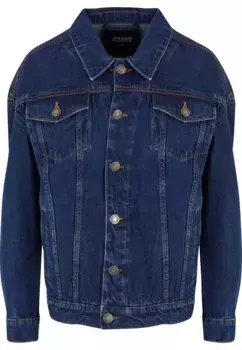 Джинсовая куртка URBAN CLASSICS " Urban Classics Women's Ladies Oversized 90's Denim Jacket" (1 шт.), без капюшона, цвет Midindigo Washed