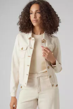 Джинсовая куртка Vero Moda, коричневый