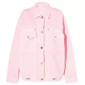 Джинсовая куртка Versace Denim, цвет Pastel Pink