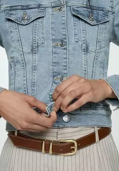 Джинсовая куртка VICKY Mango, цвет Bleu Clair