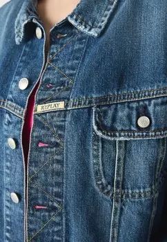 Джинсовая куртка W9Z1 JACKET Replay, темно-синие джинсы