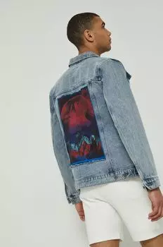 Джинсовая куртка в медицинском стиле Medicine, синий