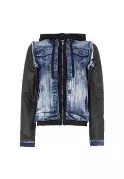 Джинсовая куртка в модном дизайне 2-в-1 CIPO & BAXX, синий