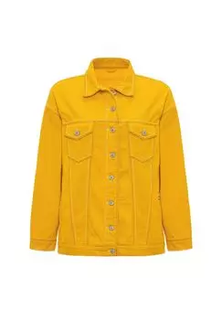 Джинсовая куртка в современном образе CIPO & BAXX, желтый