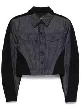 Джинсовая куртка в стиле колор-блок Mugler, синий