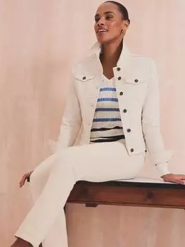 Джинсовая куртка в западном стиле Crew Clothing, цвет Stone