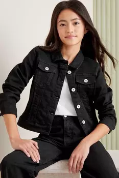 Джинсовая куртка вестерн (от 3 до 16 лет) Lipsy, черный