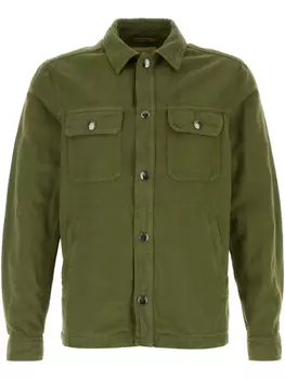 Джинсовая куртка Woolrich с раскладным воротником, зеленый