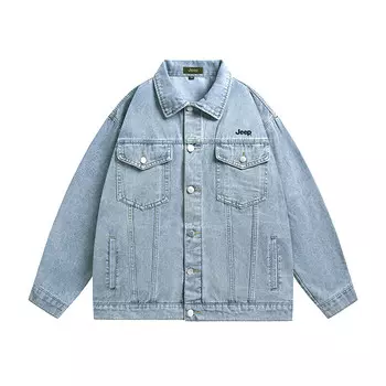 Джинсовая куртка Wrangler унисекс Jeep, цвет Denim Blue