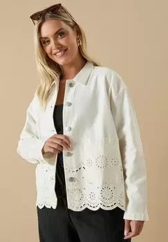 Джинсовая куртка Yours Clothing, кремовый