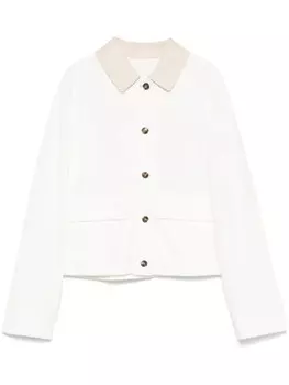 Джинсовая куртка Yves Salomon, белый