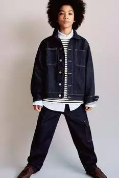 Джинсовая куртка ZARA, индиго