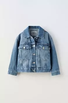 Джинсовая куртка ZARA, синий