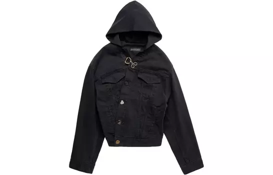 Джинсовая куртка женская Balenciaga, черный