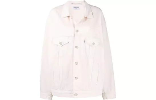 Джинсовая куртка женская белая Balenciaga