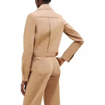 Джинсовая куртка женская бежевая Hermes